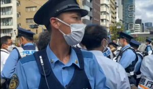 Des Japonais manifestent contre les funérailles nationales de Shinzo Abe