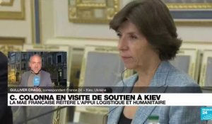 Catherine Colonna en Ukraine : la ministre réitère l'appui logistique et humanitaire de la France