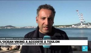 Ocean Viking à Toulon : "la prise en charge sanitaire et médicale" des migrants est une priorité