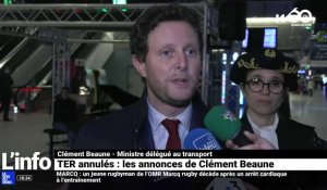 TER annulés : les annonces en direct de Clément Beaune