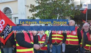 Manifestation du 10 novembre au Havre, à Rouen et à Dieppe pour la défense des salaires