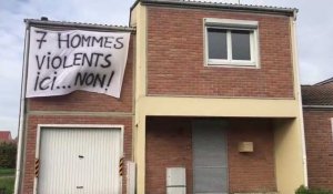 Manifestation de riverains contre l’installation d’un foyer pour conjoints violents à Montigny-en-Ostrevent