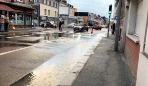 À Rouen, une canalisation de la rue d’Elbeuf cède et entraîne une inondation