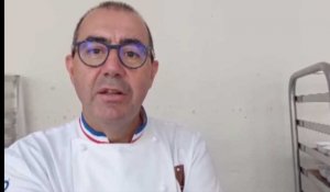 Le meilleur ouvrier de France Christophe Haton cuisine au centre hospitalier d'Abbeville