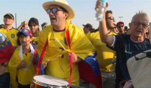 Mondial: les supporters de l'Equateur se rassemblent devant le stade avant le coup d'envoi