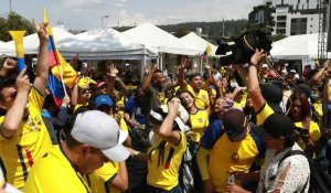A Quito, les supporters équatoriens fêtent leur première victoire au Mondial
