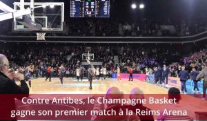 Contre Antibes, le Champagne Basket remporte son premier match à la Reims Arena