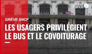 VIDÉO. Grève SNCF : les usagers ont recours aux bus grandes lignes et au covoiturage