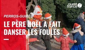 VIDÉO. À Perros-Guirec, le Père Noël a fait danser les foules !