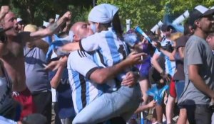 La joie à Buenos Aires sur l'ouverture du score de Messi