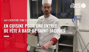 VIDÉO. Recette de fête : une entrée à base de saint-jacques avec le centre de formation FIM CCI à Saint-Lô 