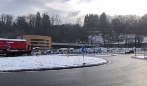 Près d'Annecy, un supermarché Leclerc est en chantier à La Balme-de-Sillingy