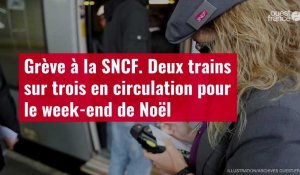 VIDÉO. Grève à la SNCF : deux trains sur trois en circulation pour le week-end de Noël