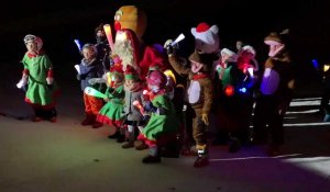 Nœux-les-Mines : descente aux flambeaux du père Noël à Loisinord