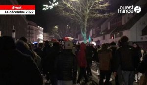 VIDÉO. À Brest, rassemblement spontané de supporters après la victoire de la France 