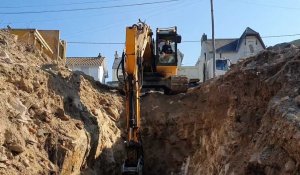 VIDEO. Des travaux d'assainissement entraînent la fermeture du boulevard du Guédeau à Bressuire