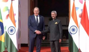 Inde: le ministre russe des Affaires étrangères arrive à la réunion du G20