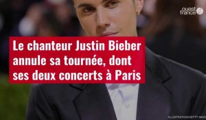 VIDÉO. Le chanteur Justin Bieber annule sa tournée, dont ses deux concerts à Paris