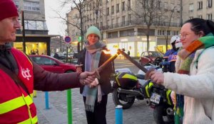 Valenciennes :Manifestation aux flambeaux