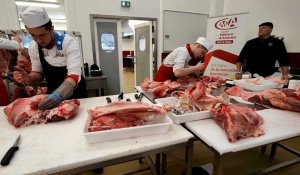 Beauvais accueille les sélections régionales pour le meilleur apprenti boucher de France