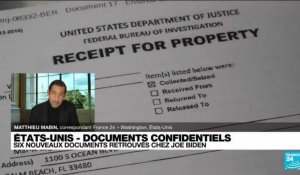 États-Unis : l'affaire des documents confidentiels emportés par Biden n'en finit plus de rebondir