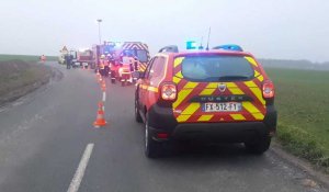 Une conductrice hospitalisée après un accident entre Berles-au-Bois et Rivière