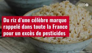 VIDÉO. Du riz d’une célèbre marque rappelé dans toute la France pour un excès de pesticides