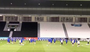 Foot - Coupe du monde Qatar 2022 - entraînement équipe de France 28 novembre stade Al Sadd à deux jours du match face à la Tunisie