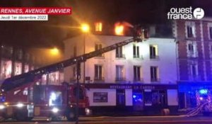 VIDÉO. Un appartement en feu dans le centre-ville de Rennes