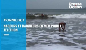 VIDÉO. A Pornichet, baigneurs et nageurs dans une mer à 10° pour la bonne cause