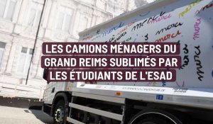Les camions ménagers du Grand Reims sublimés par les étudiants de l'Esad