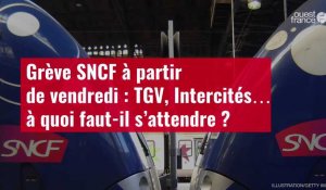 VIDÉO. Grève SNCF à partir de vendredi : TGV, Intercités… à quoi faut-il s’attendre ?