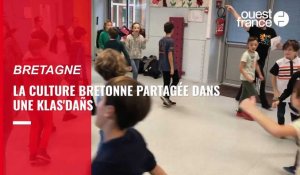 VIDÉO.  À l’école, entre les maths et l’histoire, ces élèves apprennent la danse bretonne