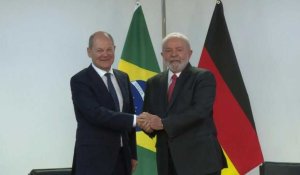 Le président brésilien Lula reçoit le chancelier allemand Scholz à Brasilia