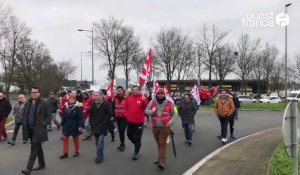 VIDÉO. Grève du 31 janvier : à Sablé-sur-Sarthe, FO se met en marche contre la réforme des retraites 