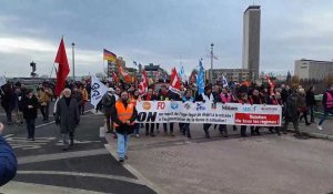 Manifestation du 31 janvier 2023 à Rouen : le cortège s'élance