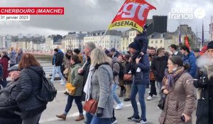 VIDÉO. Grève du 31 janvier : une forte affluence à Cherbourg pour cette journée de mobilisation contre la réforme des retraites
