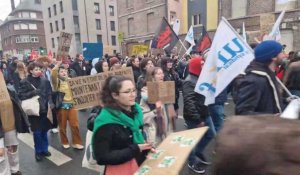 Les jeunes mobilisés contre la réforme des retraites à Amiens