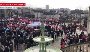 VIDÉO. Grève du 31 janvier. La mobilisation contre la réforme des retraites s'étoffe au Mans