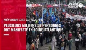 VIDÉO. Plusieurs milliers de personnes ont manifesté contre la réforme des retraites en Loire-Atlantique