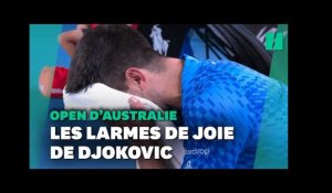Submergé par l’émotion, Djokovic s’effondre totalement après sa victoire à l’Open d’Australie