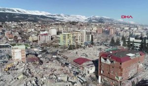 IMAGES AERIENNES de la destruction à Kahramanmaras en Turquie après le séisme