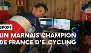 Le Marnais Sébastien Havot est champion de France d'e-cycling