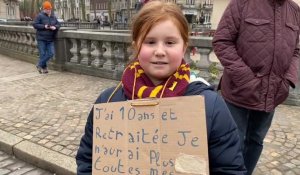 À Lille, les enfants manifestent aussi contre la réforme des retraites