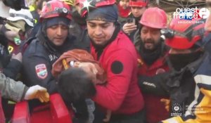 VIDÉO. Séisme en Turquie : un enfant et une femme vivants après plus de 6 jours passés sous des décombres