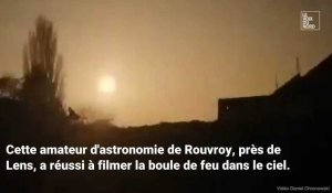Il filme le passage de l'astéroïde depuis son jardin à Rouvroy 