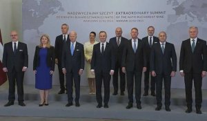 Joe Biden participe à une réunion des dirigeants du flanc oriental de l'OTAN