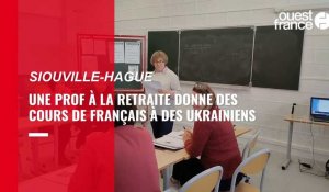 VIDÉO. Une prof retraitée donne des cours de français à des Ukrainiens dans la Manche