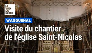Wasquehal : visite du chantier de l'église Saint-Nicolas