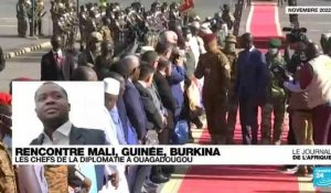 Rencontre entre les chefs de la diplomatie du Mali, de la Guinée et du Burkina, à Ouagadougou